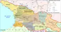 Administrative Map of Georgia - Mapsof.Net Map