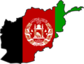 Afghanistan Flag Map - Mapsof.Net Map