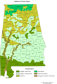 Alabama Forest Types - Mapsof.Net Map