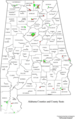 Alabama Counties - Mapsof.Net Map