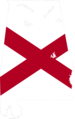 Alabama Flag Map - Mapsof.Net Map