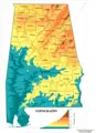 Alabama Topographic Map - Mapsof.Net Map