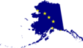 Alaska Flag Map - Mapsof.Net Map