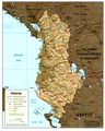 Albania Shading Relif Map - Mapsof.Net Map