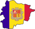 Andorra Flag Map - Mapsof.Net Map
