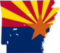 Arizona Flag Map - Mapsof.Net Map