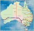 Australia Railway Map - Mapsof.Net Map