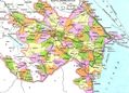 Azerbaijan Administrative Regions - Mapsof.Net Map
