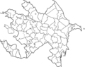 Azerbaijan Districts Blank - Mapsof.Net Map