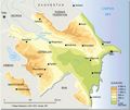 Azerbaijan Map Topo - Mapsof.Net Map