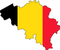 Belgium Flag Map - Mapsof.Net Map