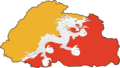 Bhutan Flag Map - Mapsof.Net Map