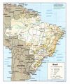 Brazil Shading Relief Map - Mapsof.Net Map