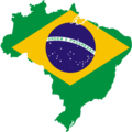 Brazil Flag Map - Mapsof.Net Map