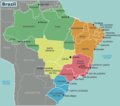 Brazil Regions - Mapsof.Net Map