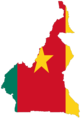 Cameroon Flag Map - Mapsof.Net Map