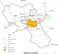Campania Map - Mapsof.Net Map