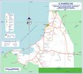 Campeche Mexico Road Map - Mapsof.Net Map