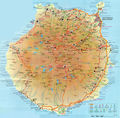 Canaries Gran Canaria Map - Mapsof.Net Map