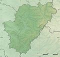 Charente Department Relief Location Map - Mapsof.net