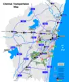 Chennai Transport Map - Mapsof.Net Map