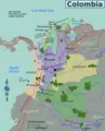 Colombia Regions Map - Mapsof.Net Map
