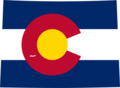 Colorado Flag Map - Mapsof.Net Map