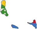 Comoros Flag Map - Mapsof.Net Map