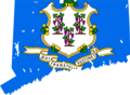 Connecticut Flag Map - Mapsof.Net Map