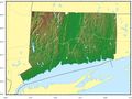 Connecticut Relief Map - Mapsof.Net Map