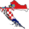 Croatia Flag Map - Mapsof.Net Map