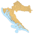 Croatia Map Municipalities - Mapsof.Net Map