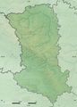 Deux Sevres Department Relief Location Map - Mapsof.net