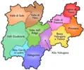 Districts Map of Trento - Mapsof.Net Map