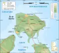 Djerba Topographic Map French - Mapsof.net