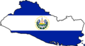 El Salvador Flag Map - Mapsof.Net Map