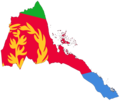 Eritrea Flag Map - Mapsof.Net Map