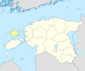 Estonia Blank Map Hiiu Location - Mapsof.Net Map