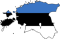 Estonia Flag Map - Mapsof.Net Map