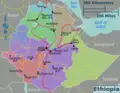 Ethiopia Regions Map - Mapsof.Net Map