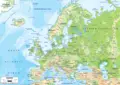 Europe Physical Map of Eu - Mapsof.Net Map