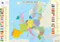 European Union Members And Canditates Map - Mapsof.Net Map