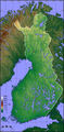 Finland Topo Blank - Mapsof.Net Map