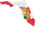 Florida Flag Map - Mapsof.Net Map