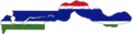 Gambia Flag Map - Mapsof.Net Map