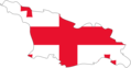 Georgia Flag Map - Mapsof.Net Map