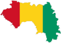 Guinea Flag Map - Mapsof.Net Map