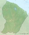 Guyane Department Relief Location Map - Mapsof.net