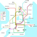 Helsinki Tram Map 2008 - Mapsof.Net Map