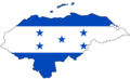 Honduras Flag Map - Mapsof.Net Map